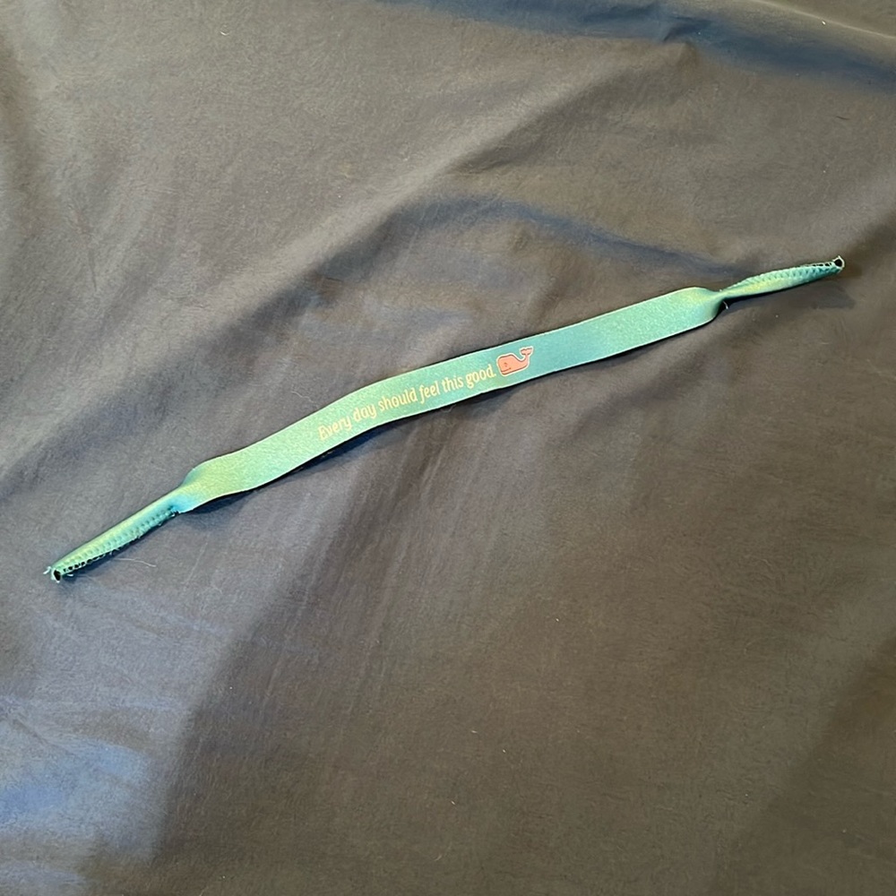 Vineyard Vines sunglasses strap called Croakies.